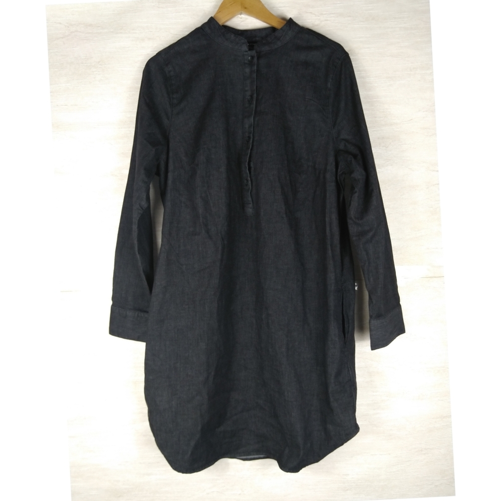 Universal Standard Hannah Denim Shirt Dress XS (10-12) - Picture 2 of 10